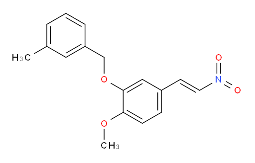 (E)-1-methoxy-2-((3-methylbenzyl)oxy)-4-(2-nitrovinyl)benzene