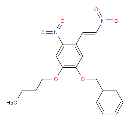 (E)-1-(benzyloxy)-2-butoxy-4-nitro-5-(2-nitrovinyl)benzene