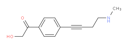 2-hydroxy-1-(4-(4-(methylamino)but-1-yn-1-yl)phenyl)ethanone