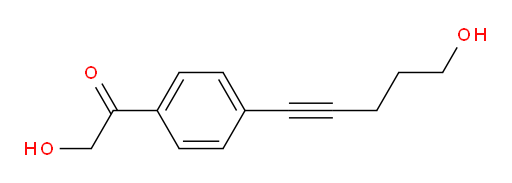 2-hydroxy-1-(4-(5-hydroxypent-1-yn-1-yl)phenyl)ethanone