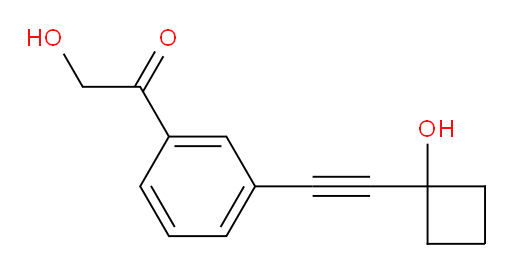 2-hydroxy-1-(3-((1-hydroxycyclobutyl)ethynyl)phenyl)ethanone