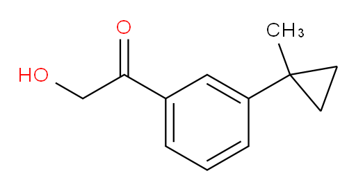 2-hydroxy-1-(3-(1-methylcyclopropyl)phenyl)ethanone