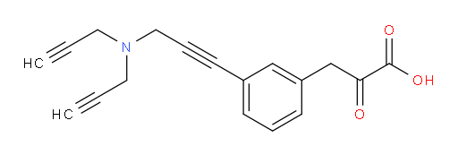 3-(3-(3-(di(prop-2-yn-1-yl)amino)prop-1-yn-1-yl)phenyl)-2-oxopropanoic acid