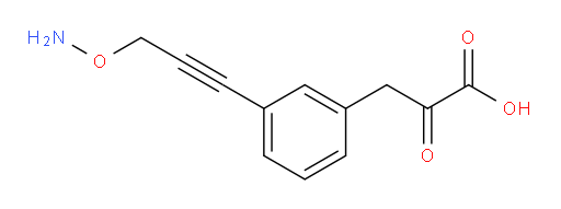 3-(3-(3-(aminooxy)prop-1-yn-1-yl)phenyl)-2-oxopropanoic acid