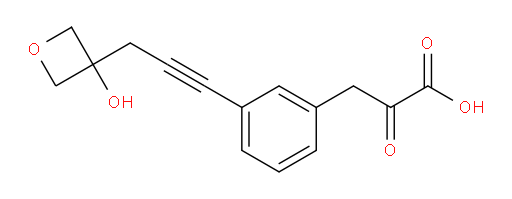 3-(3-(3-(3-hydroxyoxetan-3-yl)prop-1-yn-1-yl)phenyl)-2-oxopropanoic acid
