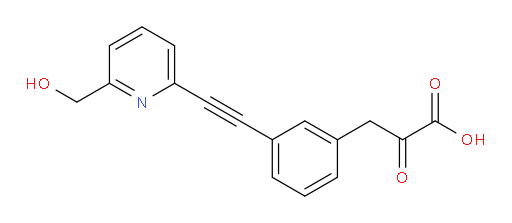 3-(3-((6-(hydroxymethyl)pyridin-2-yl)ethynyl)phenyl)-2-oxopropanoic acid