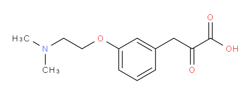 3-(3-(2-(dimethylamino)ethoxy)phenyl)-2-oxopropanoic acid
