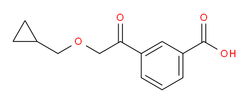 3-(2-(cyclopropylmethoxy)acetyl)benzoic acid