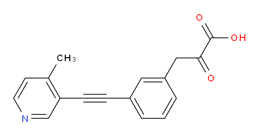 3-(3-((4-methylpyridin-3-yl)ethynyl)phenyl)-2-oxopropanoic acid