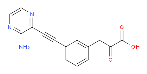3-(3-((3-aminopyrazin-2-yl)ethynyl)phenyl)-2-oxopropanoic acid
