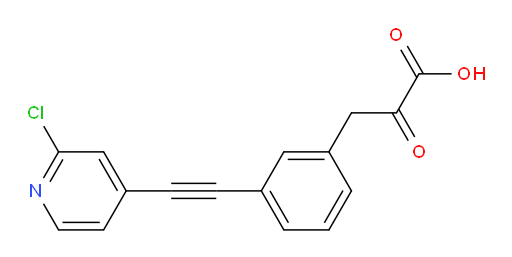 3-(3-((2-chloropyridin-4-yl)ethynyl)phenyl)-2-oxopropanoic acid