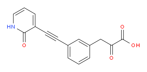 2-oxo-3-(3-((2-oxo-1,2-dihydropyridin-3-yl)ethynyl)phenyl)propanoic acid