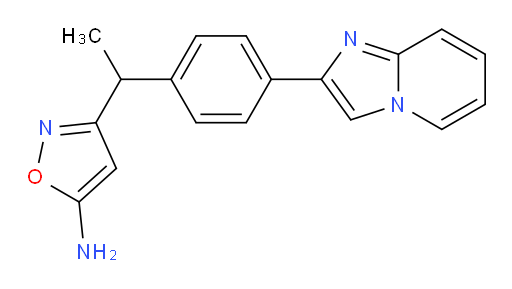 3-(1-(4-(imidazo[1,2-a]pyridin-2-yl)phenyl)ethyl)isoxazol-5-amine
