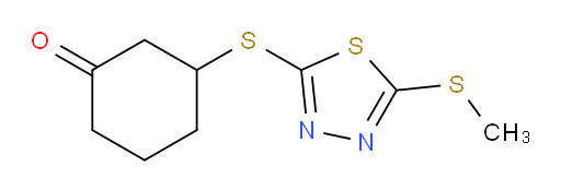 3-((5-(methylthio)-1,3,4-thiadiazol-2-yl)thio)cyclohexanone