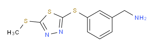 (3-((5-(methylthio)-1,3,4-thiadiazol-2-yl)thio)phenyl)methanamine