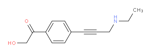 1-(4-(3-(ethylamino)prop-1-yn-1-yl)phenyl)-2-hydroxyethanone