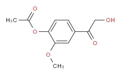 4-(2-hydroxyacetyl)-2-methoxyphenyl acetate