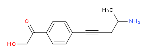 1-(4-(4-aminopent-1-yn-1-yl)phenyl)-2-hydroxyethanone