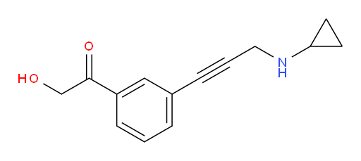 1-(3-(3-(cyclopropylamino)prop-1-yn-1-yl)phenyl)-2-hydroxyethanone