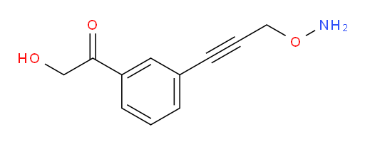 1-(3-(3-(aminooxy)prop-1-yn-1-yl)phenyl)-2-hydroxyethanone