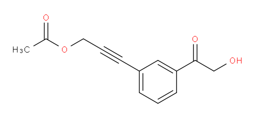 3-(3-(2-hydroxyacetyl)phenyl)prop-2-yn-1-yl acetate