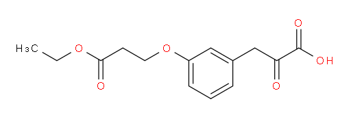 3-(3-(3-ethoxy-3-oxopropoxy)phenyl)-2-oxopropanoic acid