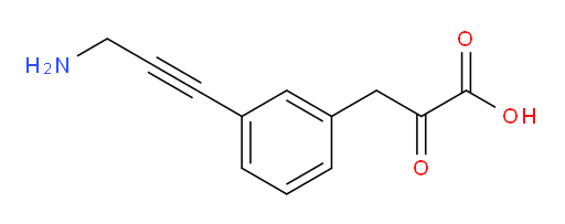 3-(3-(3-aminoprop-1-yn-1-yl)phenyl)-2-oxopropanoic acid