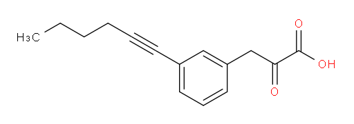 3-(3-(hex-1-yn-1-yl)phenyl)-2-oxopropanoic acid