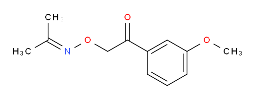 1-(3-methoxyphenyl)-2-((propan-2-ylideneamino)oxy)ethanone