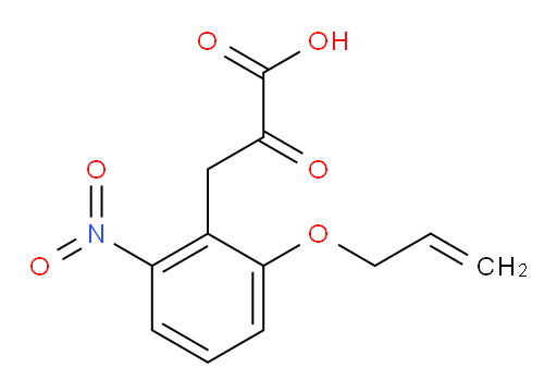 3-(2-(allyloxy)-6-nitrophenyl)-2-oxopropanoic acid