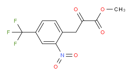methyl 3-(2-nitro-4-(trifluoromethyl)phenyl)-2-oxopropanoate