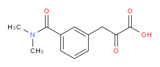 3-(3-(dimethylcarbamoyl)phenyl)-2-oxopropanoic acid