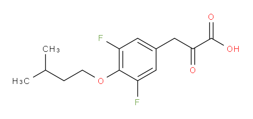 3-(3,5-difluoro-4-(isopentyloxy)phenyl)-2-oxopropanoic acid