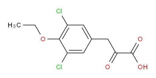 3-(3,5-dichloro-4-ethoxyphenyl)-2-oxopropanoic acid