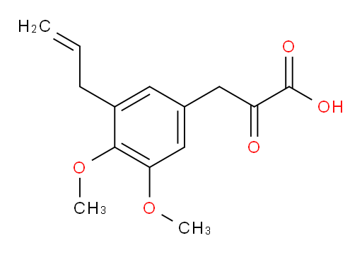 3-(3-allyl-4,5-dimethoxyphenyl)-2-oxopropanoic acid