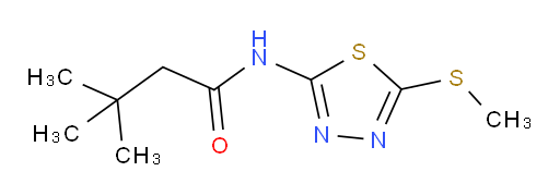 3,3-dimethyl-N-(5-(methylthio)-1,3,4-thiadiazol-2-yl)butanamide