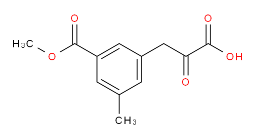 3-(3-(methoxycarbonyl)-5-methylphenyl)-2-oxopropanoic acid