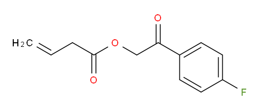 2-(4-fluorophenyl)-2-oxoethyl but-3-enoate