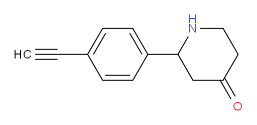 2-(4-ethynylphenyl)piperidin-4-one