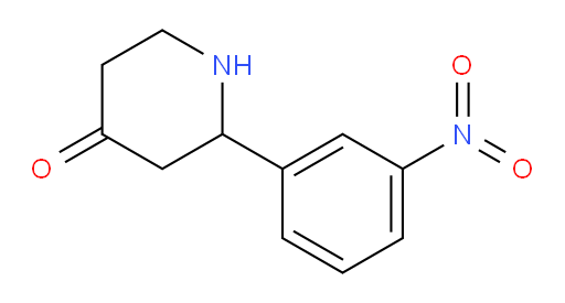 2-(3-nitrophenyl)piperidin-4-one