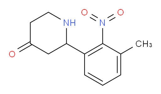 2-(3-methyl-2-nitrophenyl)piperidin-4-one