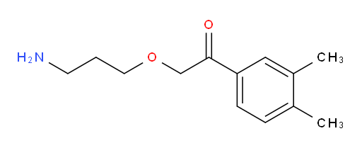 2-(3-aminopropoxy)-1-(3,4-dimethylphenyl)ethanone