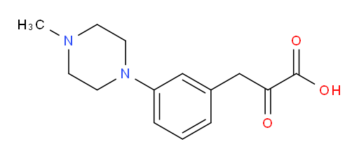 3-(3-(4-methylpiperazin-1-yl)phenyl)-2-oxopropanoic acid