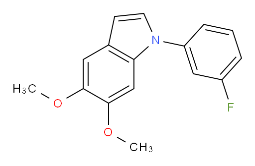 1-(3-fluorophenyl)-5,6-dimethoxy-1H-indole