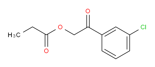 2-(3-chlorophenyl)-2-oxoethyl propionate