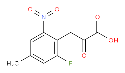 3-(2-fluoro-4-methyl-6-nitrophenyl)-2-oxopropanoic acid