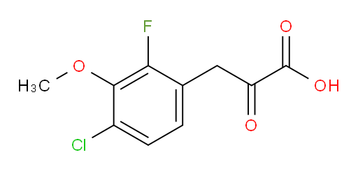 3-(4-chloro-2-fluoro-3-methoxyphenyl)-2-oxopropanoic acid