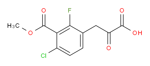 3-(4-chloro-2-fluoro-3-(methoxycarbonyl)phenyl)-2-oxopropanoic acid