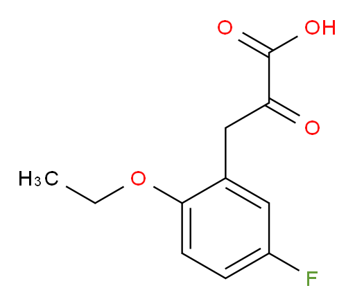 3-(2-ethoxy-5-fluorophenyl)-2-oxopropanoic acid