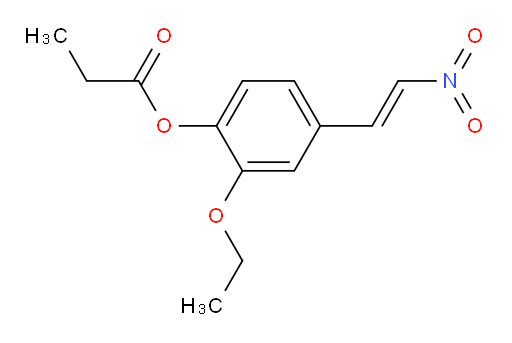 (E)-2-ethoxy-4-(2-nitrovinyl)phenyl propionate